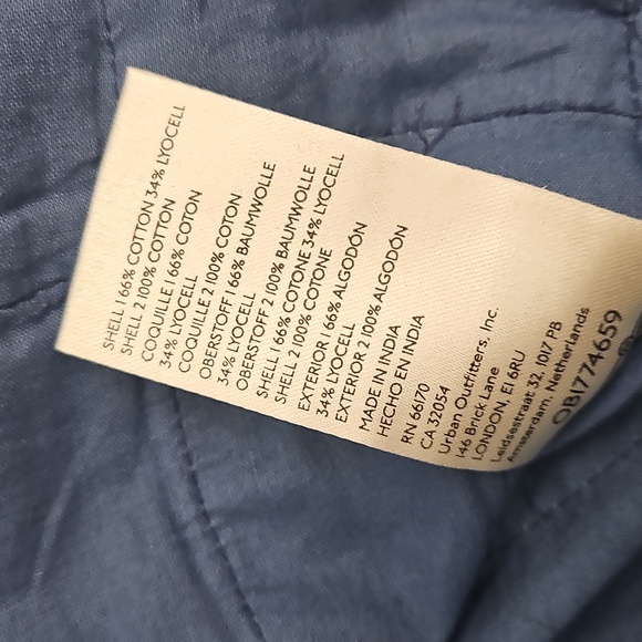 Free People We The Free Heritage Quilted Shirt Jacket Hay Tint Wash - Picture 10 of 16